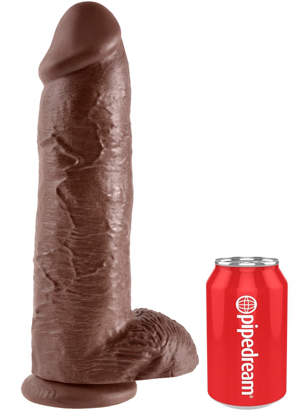 Realistic XL-Dildo with Balls, 31 cm