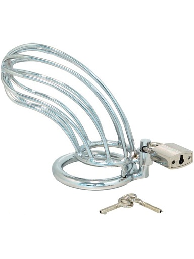 Male Chastity Device with Padlock