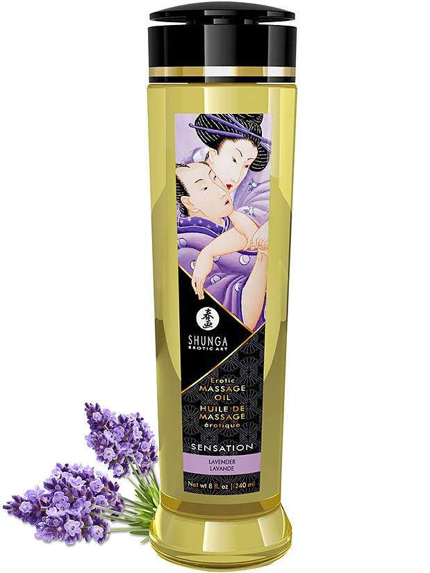 Sensation Erotic Massage Oil, Lavender