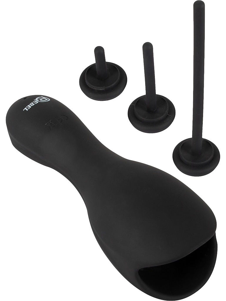 Glans Masturbator with 3 Attachable Dilators