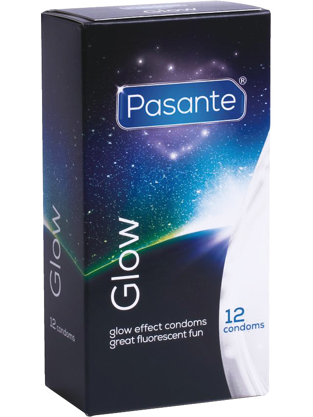 Pasante Glow Condoms, 12-pack