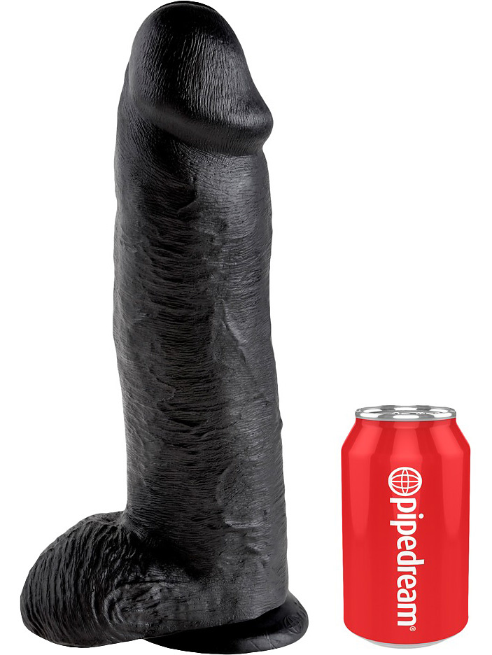 Realistic XL-Dildo with Balls, 31 cm