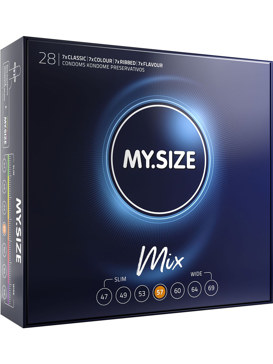 Mix 57mm Condoms, 28-pack