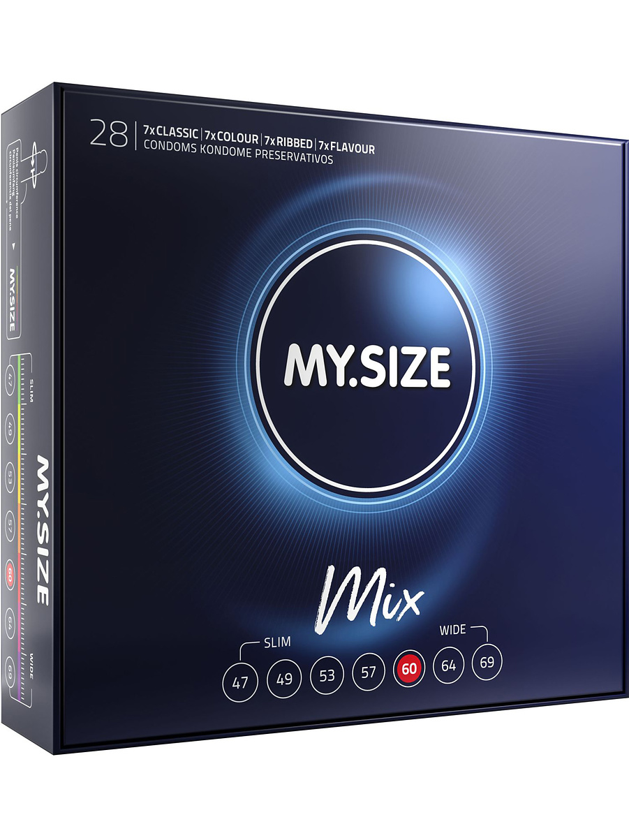 Mix 60mm Condoms, 28-pack