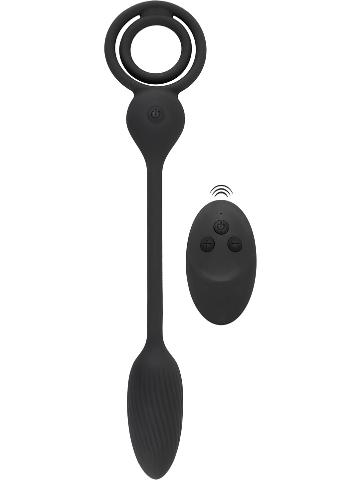 Cock and Ball Ring with RC Butt Plug