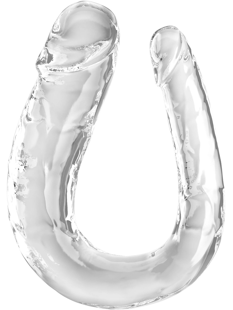 Double Trouble, Transparent Double Dildo, 44 cm