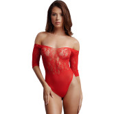 Crotchless Rhinestone Teddy