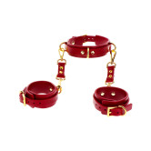 Luxury D-Ring Collar & Wrist Cuffs