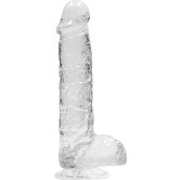 Crystal Clear Realistic Dildo, 15 cm