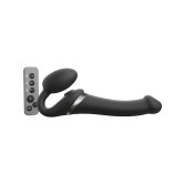 Multi Orgasm, Bendable Strap-On Vibrator, XL