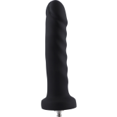 KlicLok Ribbed Silicone Dildo, 19.5cm