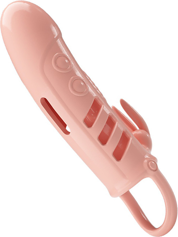 Sloane, Vibrating Penis Sleeve with Rabbit