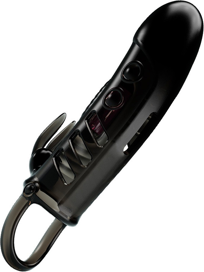 Sloane, Vibrating Penis Sleeve with Rabbit